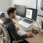 Support ordinateur portable jusqu’à 17 pouces | Atelier Desk