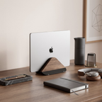 Support ordinateur portable vertical en bois | Atelier Desk
