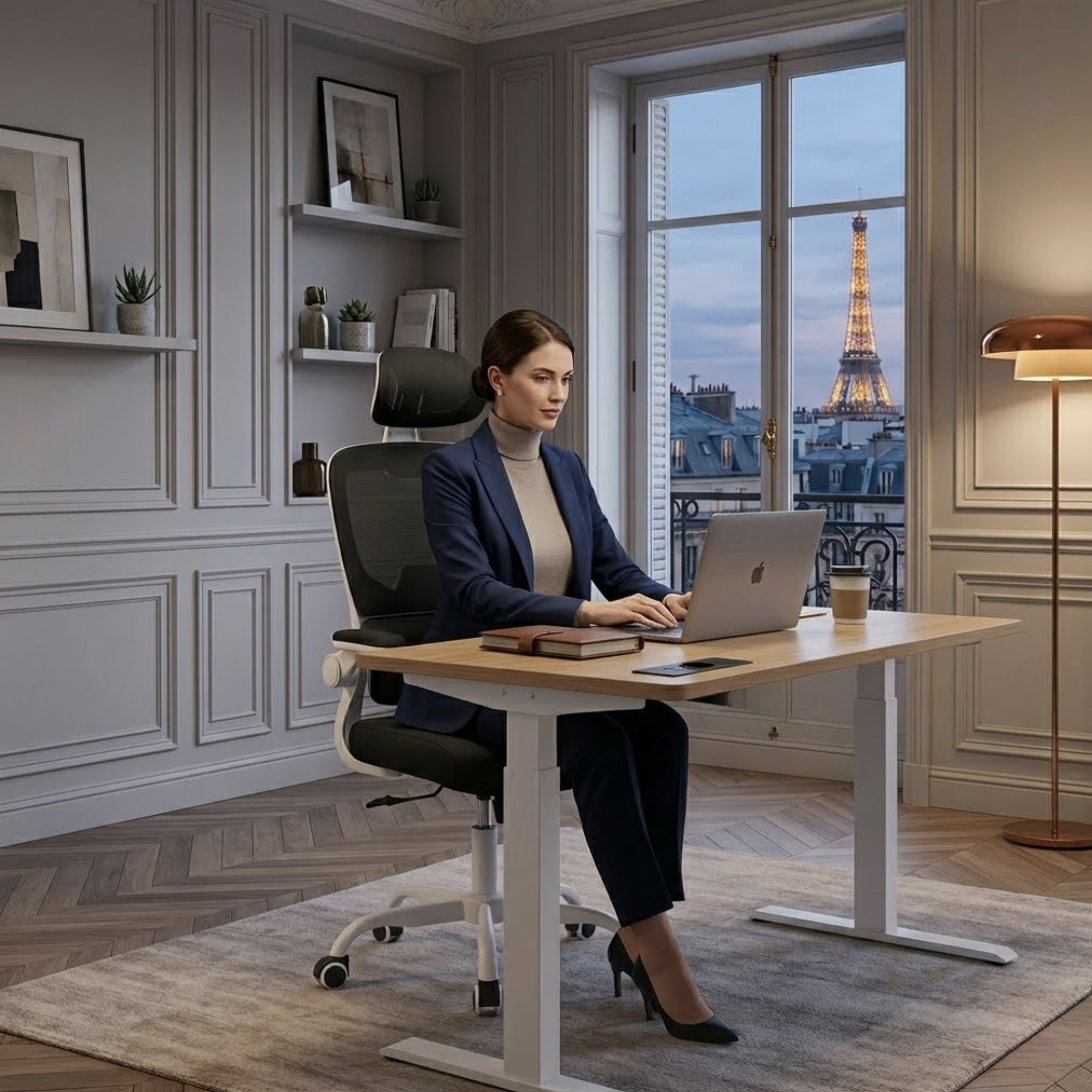 Chaise de bureau ergonomique avec appui-tête | Atelier Desk