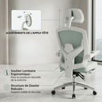 Chaise de bureau ergonomique avec repose-pieds | Atelier Desk