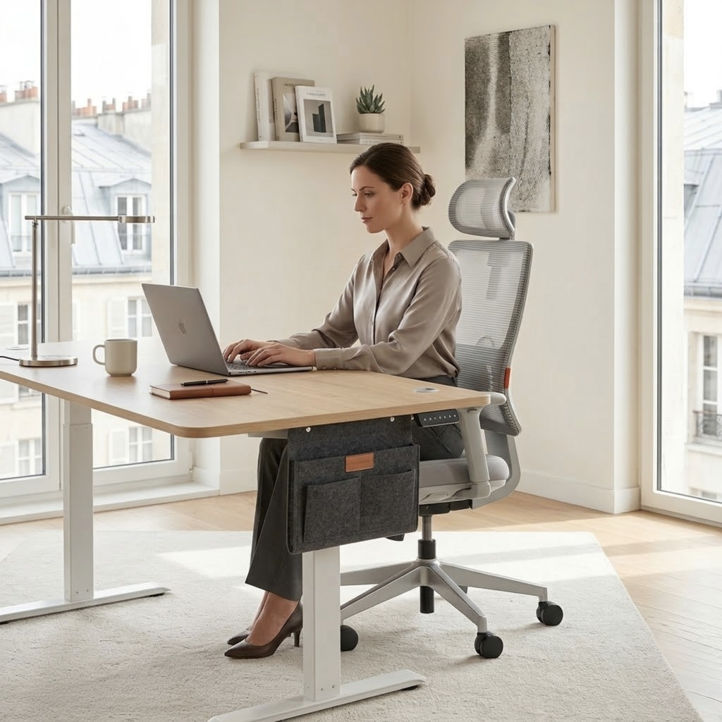 Chaise de bureau ergonomique avec support lombaire adaptatif | Atelier Desk