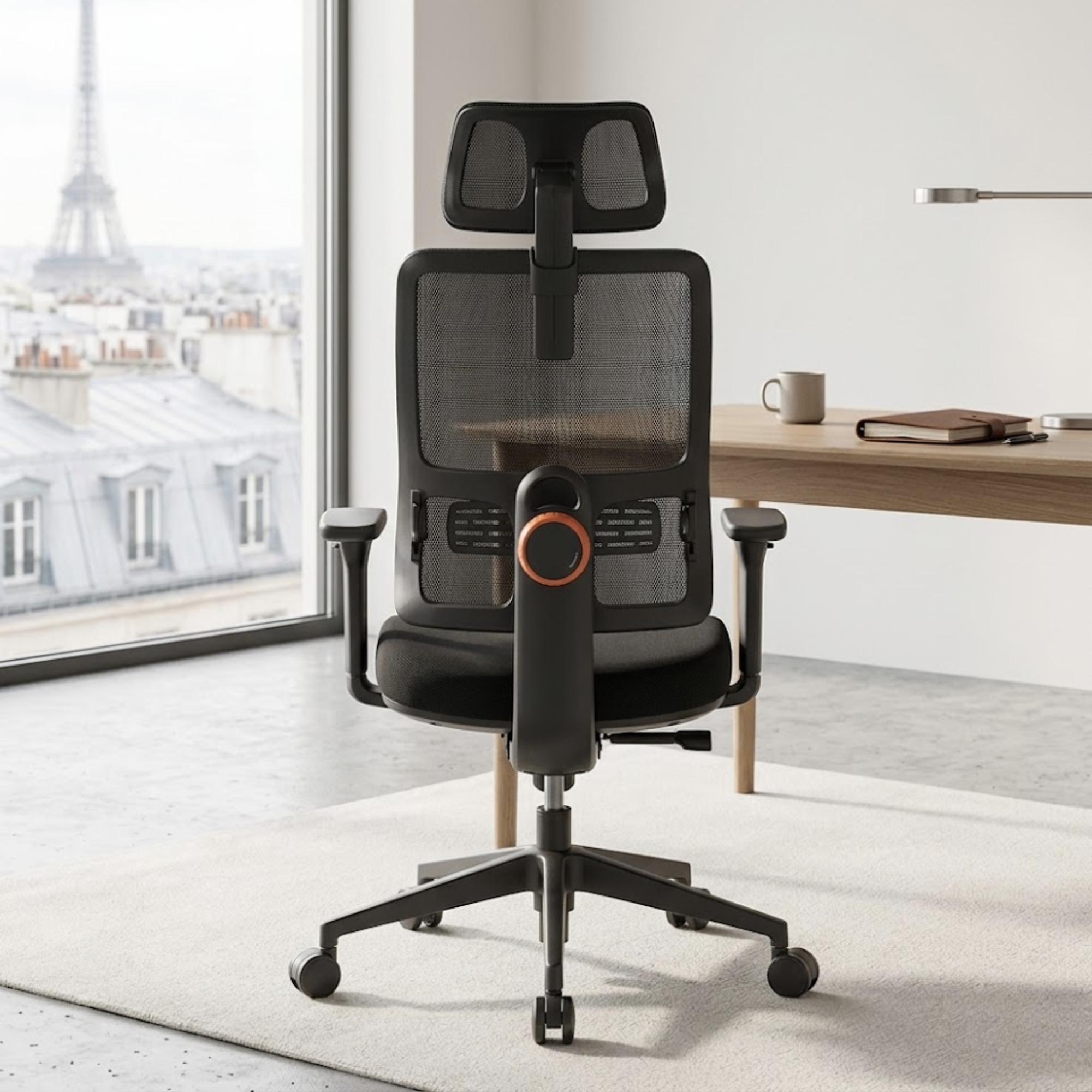 Chaise de bureau ergonomique avec support lombaire adaptatif | Atelier Desk