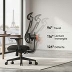 Chaise de bureau ergonomique avec support lombaire adaptatif | Atelier Desk